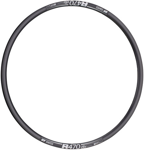 DT Swiss R 470 Disc Road Rim - black/28" / 24 hole