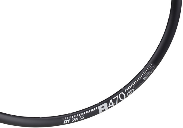 DT Swiss R 470 Disc Road Rim - black/28" / 24 hole