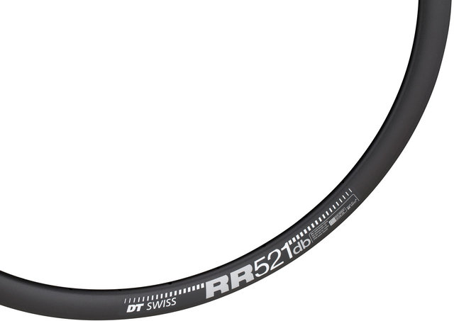 DT Swiss Llanta RR 521 DB Disc Road - negro/28" / 32 agujeros