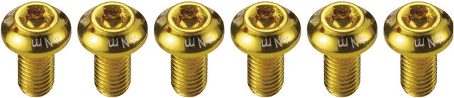 Tornillos de fijación de aluminio para discos de frenos - gold/universal