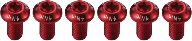 Tornillos de fijación de aluminio para discos de frenos - red/universal