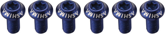 Tornillos de fijación de aluminio para discos de frenos - blue/universal
