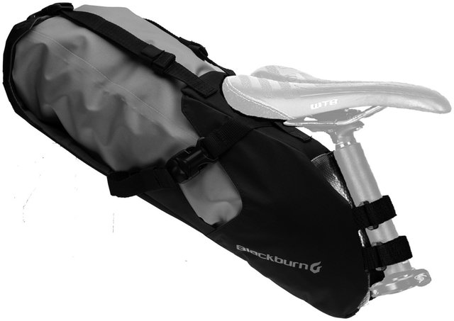 Blackburn Outpost Seat Pack Satteltasche + Drybag Packtasche - schwarz-grau/universal