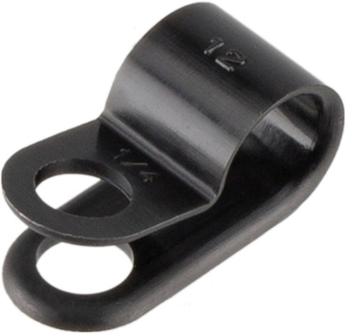Zughalter für Ösenbefestigung - schwarz/6 mm