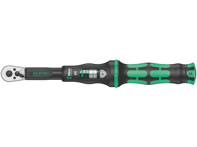 Click-Torque A 5 Drehmomentschlüssel mit Umschaltratsche - schwarz-grün/2,5-25 Nm