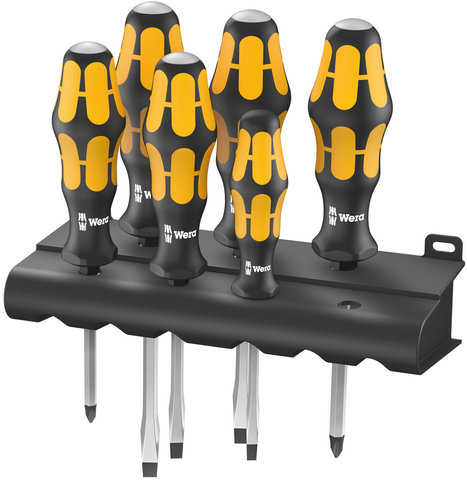 932/6 Chiseldriver Kraftform Screwdriver Set - black-yellow/universal