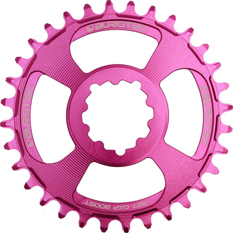 Burgtec 3 mm Offset Thick Thin Kettenblatt für SRAM 3-Bolt - purple rain/32/32 Z