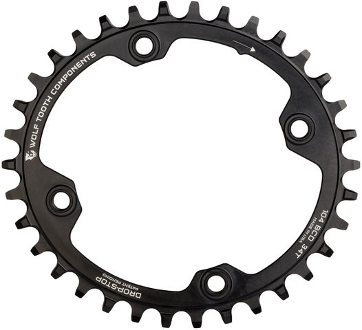Plato Elliptical 104 BCD - black/34 dientes