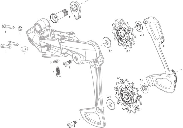 SRAM Piezas de repuesto maneta de cambios XX1 / X01 Eagle 1x12 - 1/universal, X01