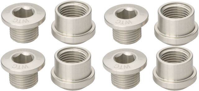 Wolf Tooth Components Chain Ring Bolt Set, 4-Arm 6 mm - silver/6 mm