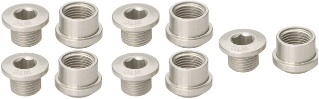 Wolf Tooth Components Set de tornillos de plato 5 brazos 6 mm - silver/6 mm