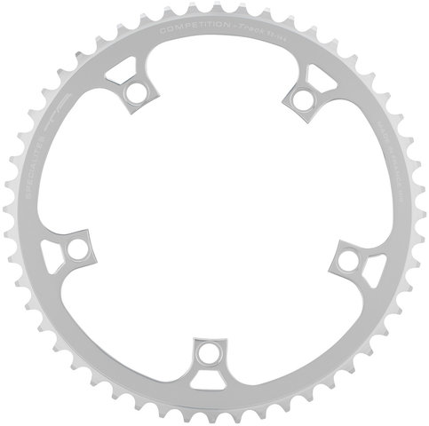 TA Competition Track Chainring, 5-arm, 144 mm Bolt Circle Diameter - silver/52 tooth