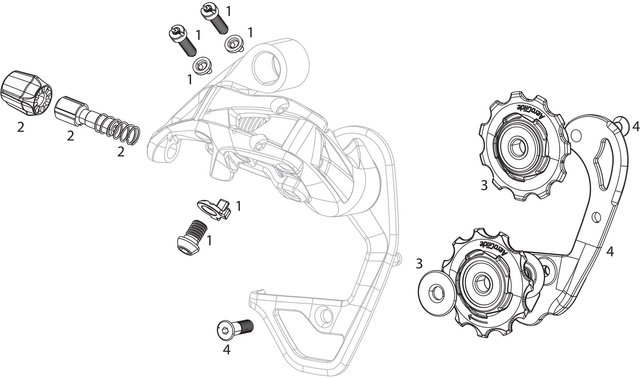 SRAM Piezas de repuesto sistemas de cambios Red 2013 - 1/universal