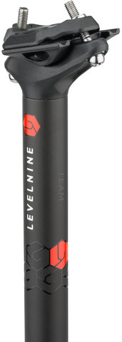 LEVELNINE Tige de Selle Team Carbone 350 mm - black/27,2 mm / 350 mm / SB 12 mm