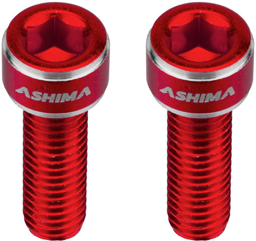 ASHIMA Aluminium Screws for Bottle Cage - red/universal