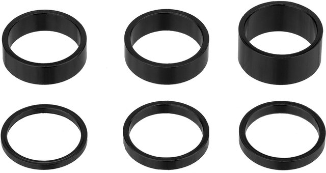 Kit de espaciadores de juego de dirección de aluminio - negro/universal