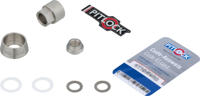 Pitlock Set de bloqueadores M10 para ejes macizos Rohloff - acero inoxidable/sencillo
