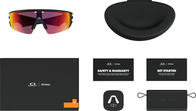 Oakley Vanguard Meta AI Sports Glasses - black | prizm transitions red