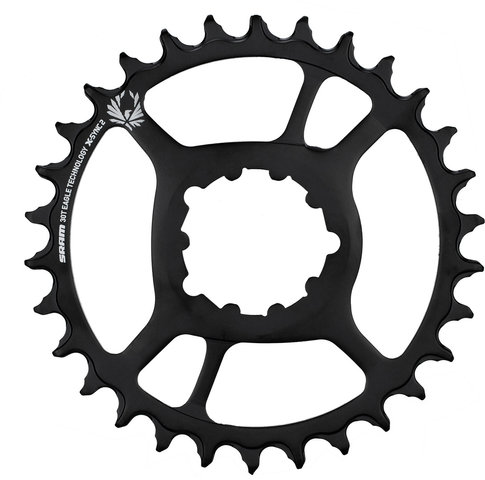 SRAM Kettenblatt X-Sync 2 ST Direct Mount 6 mm für SRAM Eagle - black/30 Zähne