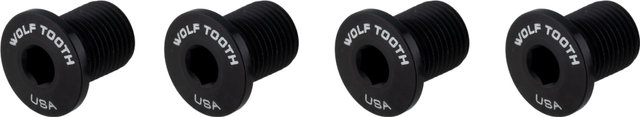 Wolf Tooth Components Tornillos de plato rosca M8 4 brazos 10 mm - black/10 mm