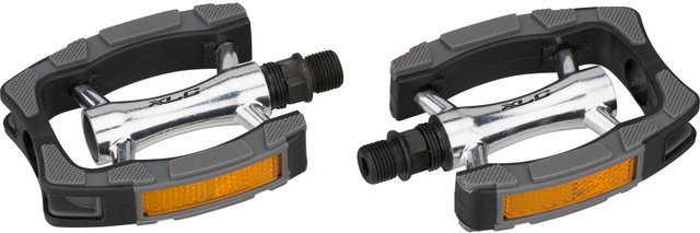 Plattformpedale PD-C07 - schwarz-silber-grau/universal