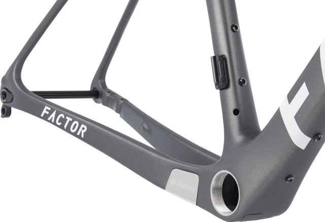 Factor Kit de Cadre en Carbone LS Disc Gravel - gunmetal/M/Axe Traversant 12 mm