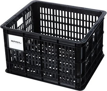 Basil Crate M Bicycle Box - black/29 l