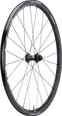 Novatec Set de Roues Jetfly Disc Center Lock 28" - black-white/142 mm/100 mm/SRAM XDR/Non Boost/Non Boost/28"