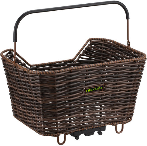 Bask-it Willow Bicycle Basket - brown/20 litres