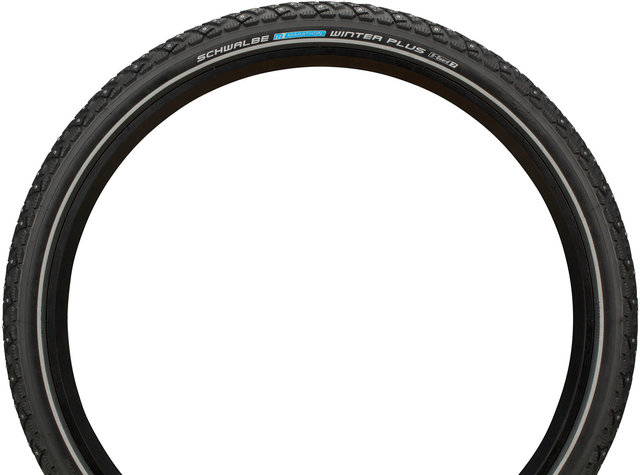 Schwalbe Marathon Winter Plus 26" Wired Spike Tyre - black-reflective/26x2.0 (50-559)