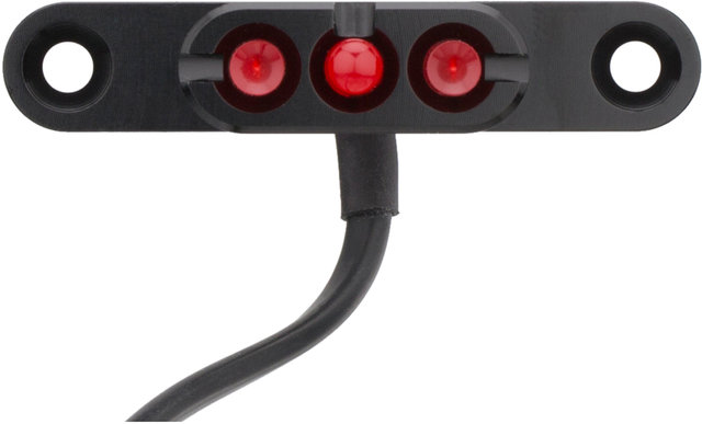 Lampe Arrière à LED E3 Tail Light 2 6V pour le Porte-Bagages (StVZO) - noir anodisé/porte-bagages