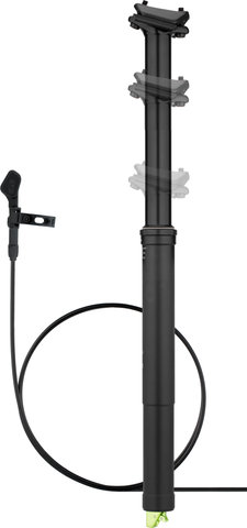 OneUp Components Dropper Post V2 180 mm Seatpost w/ V3 Remote Lever Clamp - black | 0 mm | 465 mm | 31,6 mm | Split clamp | V3