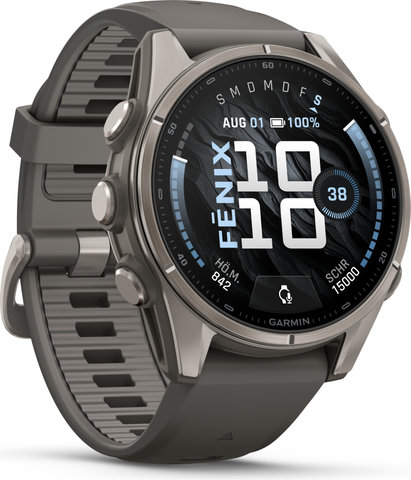 Garmin fēnix 9 AMOLED Sapphire DLC Titanium 43 mm Multisport Smartwatch - 
