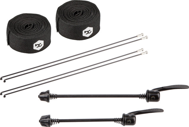 bc basic Juego de ruedas Trail XT Disc Center Lock 29" - negro | 29" set (RD 9x100 + RT 10x135) Shimano