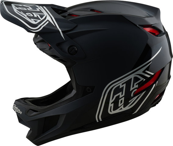 Troy Lee Designs D4 Polyacrylite Fullface Helm - shadow black/57 - 58 cm