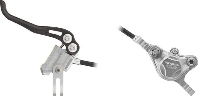 Trickstuff Set de Freins à Disque Piccola Carbon av+arr Postmount - argenté-argenté/Ensemble/gauche/droite (spécifique)