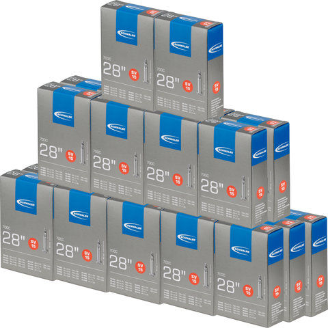 Schwalbe Chambre à Air 15 pour 28" - 25 pièces - universal/Valve Presta (SV)/18-622 à 25-630/18/28-622/630 SV 40 mm/40 