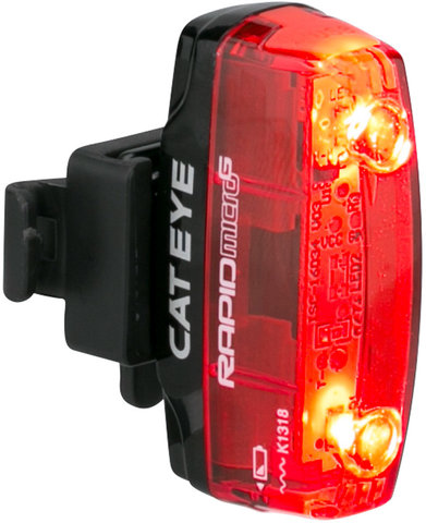 Luz trasera LED TL-LD620G Rapid Micro G con aprobación StVZO - negro-rojo/universal