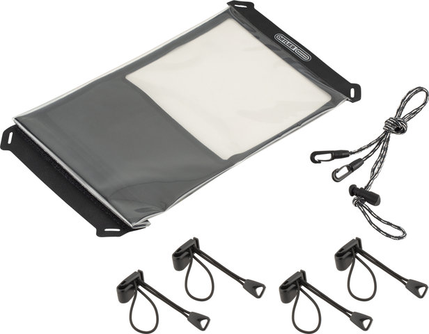 ORTLIEB Schutzhülle Safe-it + Befestigungsset Safe-it Set - schwarz-transparent/L