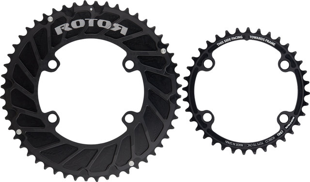 Rotor INspider ALDHU24 Aero Powermeter Crankset - black/170,0 mm