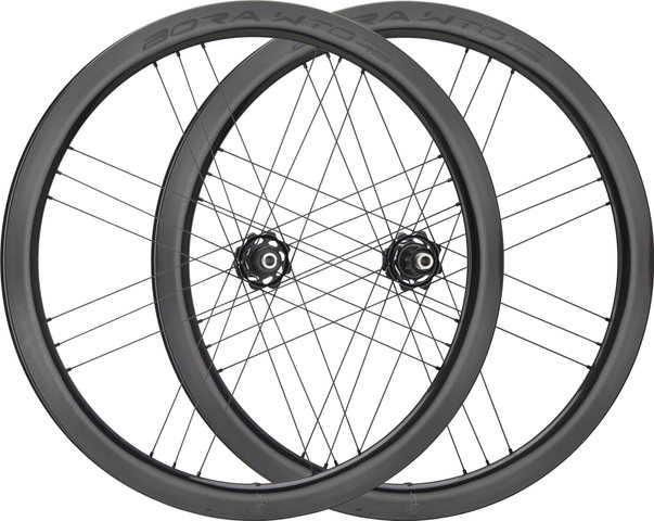Campagnolo Bora WTO 45 C23 Disc Center Lock 28" Laufradsatz - schwarz/28"/142 mm/100 mm/Shimano Road/Non Boost/Non Boost