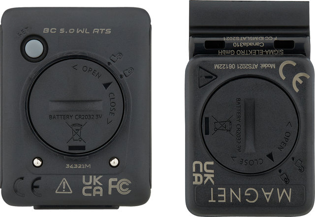 Sigma Tachymètre BC 5.0 ATS wireless - noir