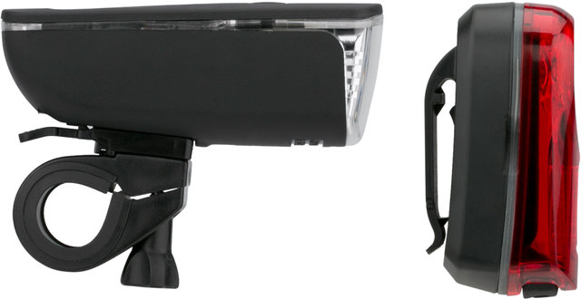 XLC Set de iluminación Front Beamer Ariel+Rear Beamer Neso CL-S11 c. StVZO - negro/universal