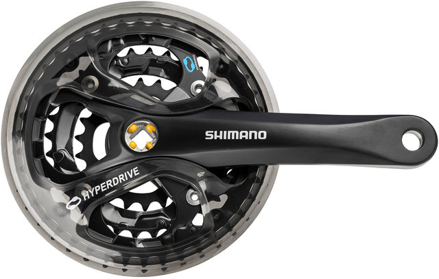 Shimano Acera Kurbelgarnitur FC-M361 Vierkant mit Kettenschutzring - schwarz/175,0 mm 22-32-42