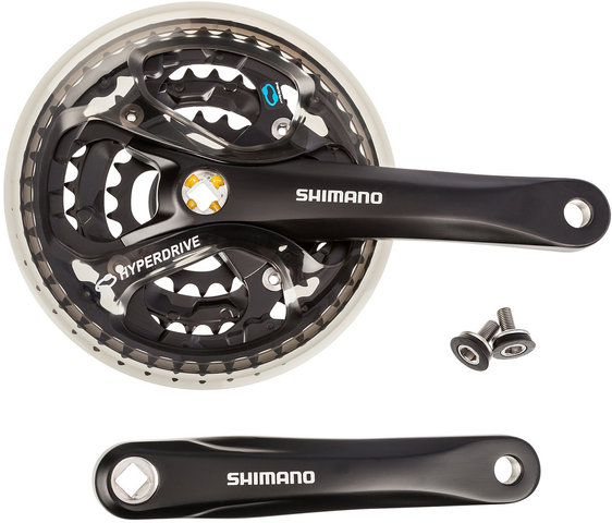 Shimano Acera Kurbelgarnitur FC-M361 Vierkant mit Kettenschutzring - schwarz/175,0 mm 22-32-42