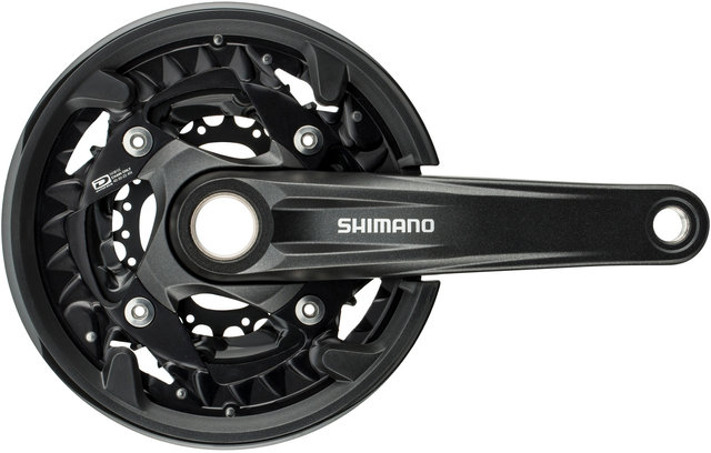 Shimano Juego de bielas FC-MT500-3 con anillo protector de cadena - negro/175,0 mm 22-30-40