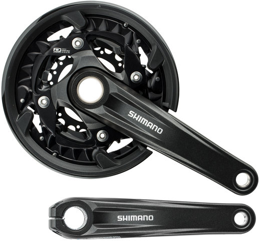 Shimano FC-MT500-3 Kurbelgarnitur mit Kettenschutzring - schwarz/175,0 mm 22-30-40