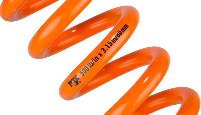 Fox Racing Shox Muelle de acero SLS Super Light para hubs de 72,5 - 76 mm - naranja/500 lbs