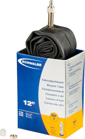 Schwalbe Chambre à Air 1 pour 12" - universal/47-203 à 62-203/Valve Dunlop (DV)/12 x 1,75 - 2,1 DV/32 