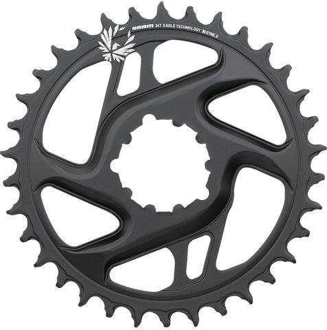 SRAM X-Sync 2 CF Direct Mount 6 mm Chainring for X01/XX1/GX Eagle - black/34 tooth